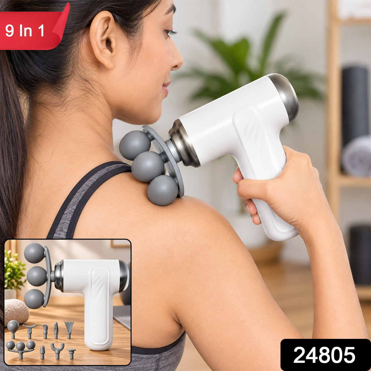 24805 9-in-1 massager gun