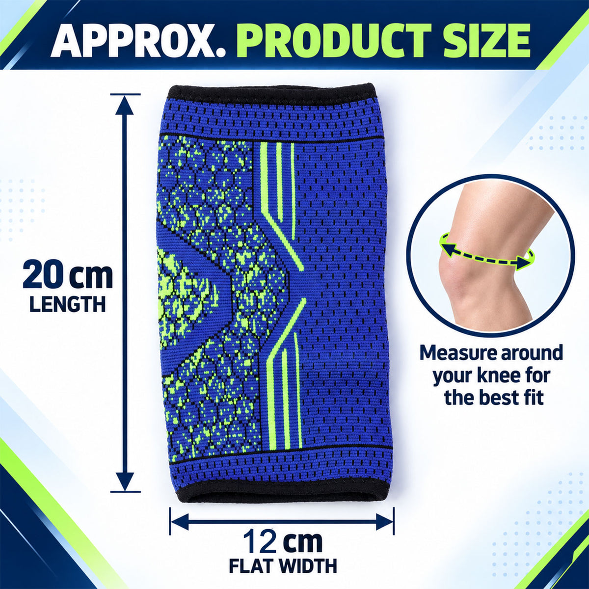 Sleeve approximate measurements 20 cm length and 12 cm flat width