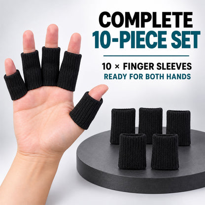 Complete set of ten open-ended finger sleeves