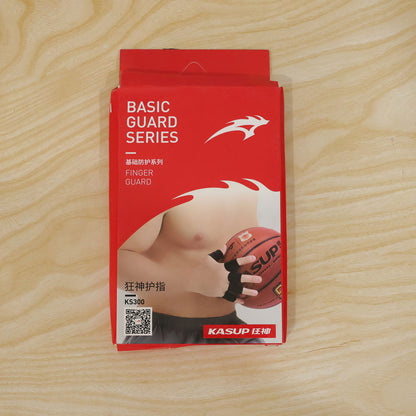 Actual photograph of finger sleeve retail card packaging
