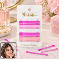 Metal Hair Pins with Smooth Coated Finish for Easy Everyday Hair Styling (16 Pc)