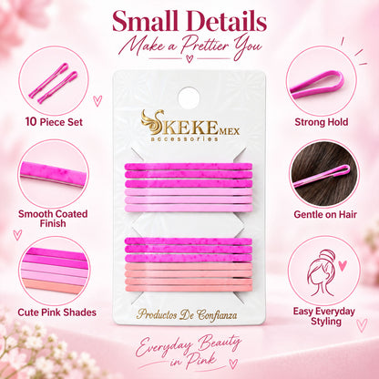 Metal hair pin features and styling - view 04