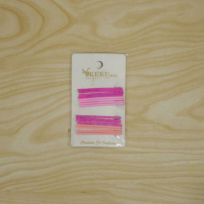 Actual metal hair pin card pack
