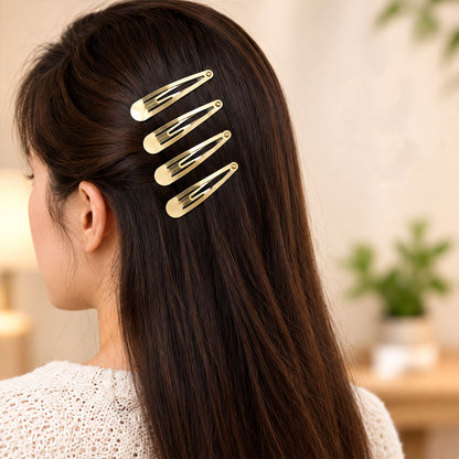 Gold metal hair pins for everyday styling - view 01