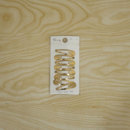 Actual gold metal hair pin card pack