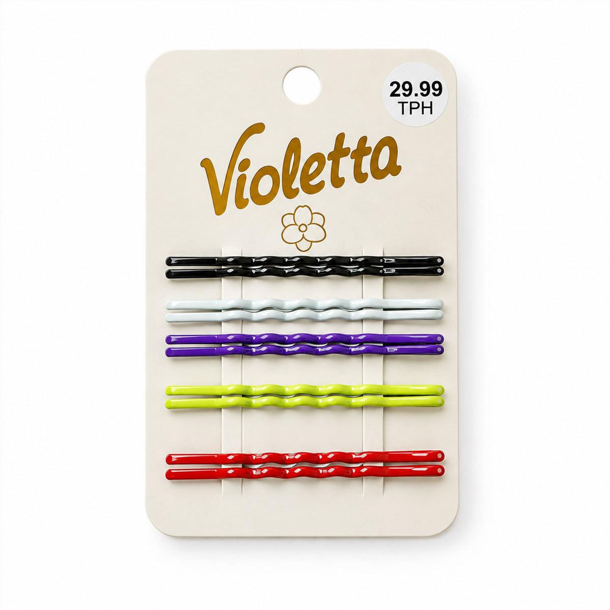 Multicolor hair pin styling details - view 07