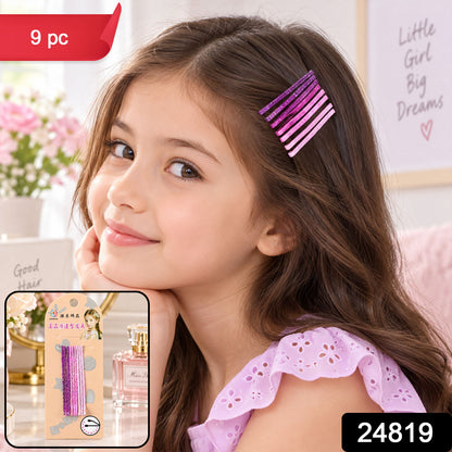 Metal Hair Pins Glitter Finish - 24819.jpg