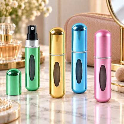 Mini empty perfume atomizer bottle set
