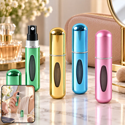 Perfume bottles and usage preview