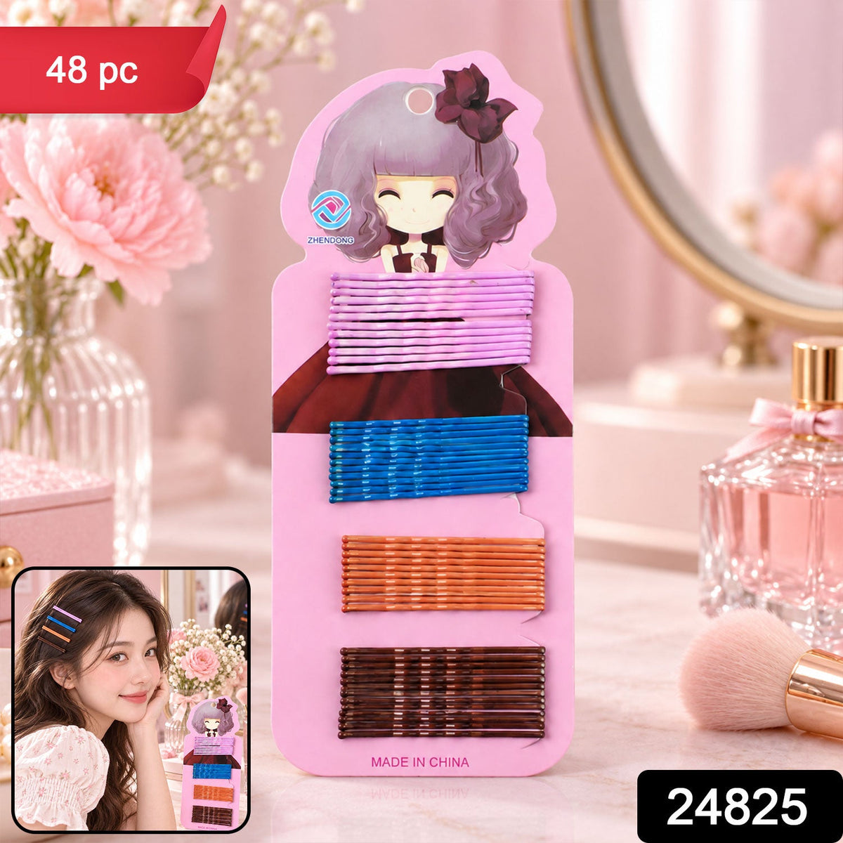 24825 48 Pc metal hair pins