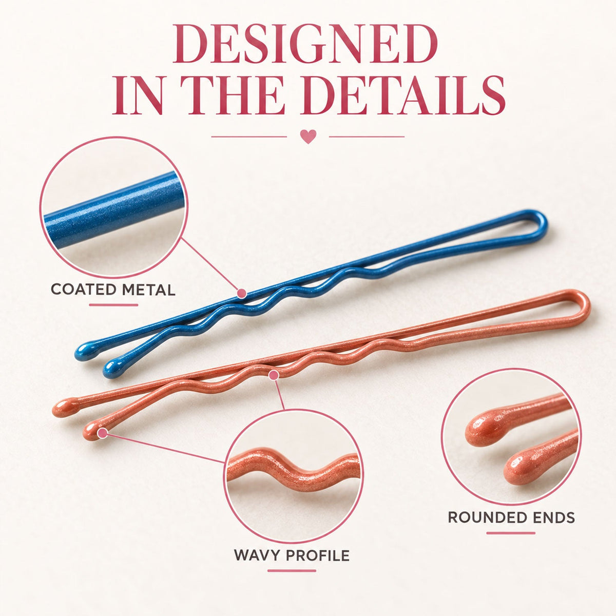24825 48 Pc metal hair pins