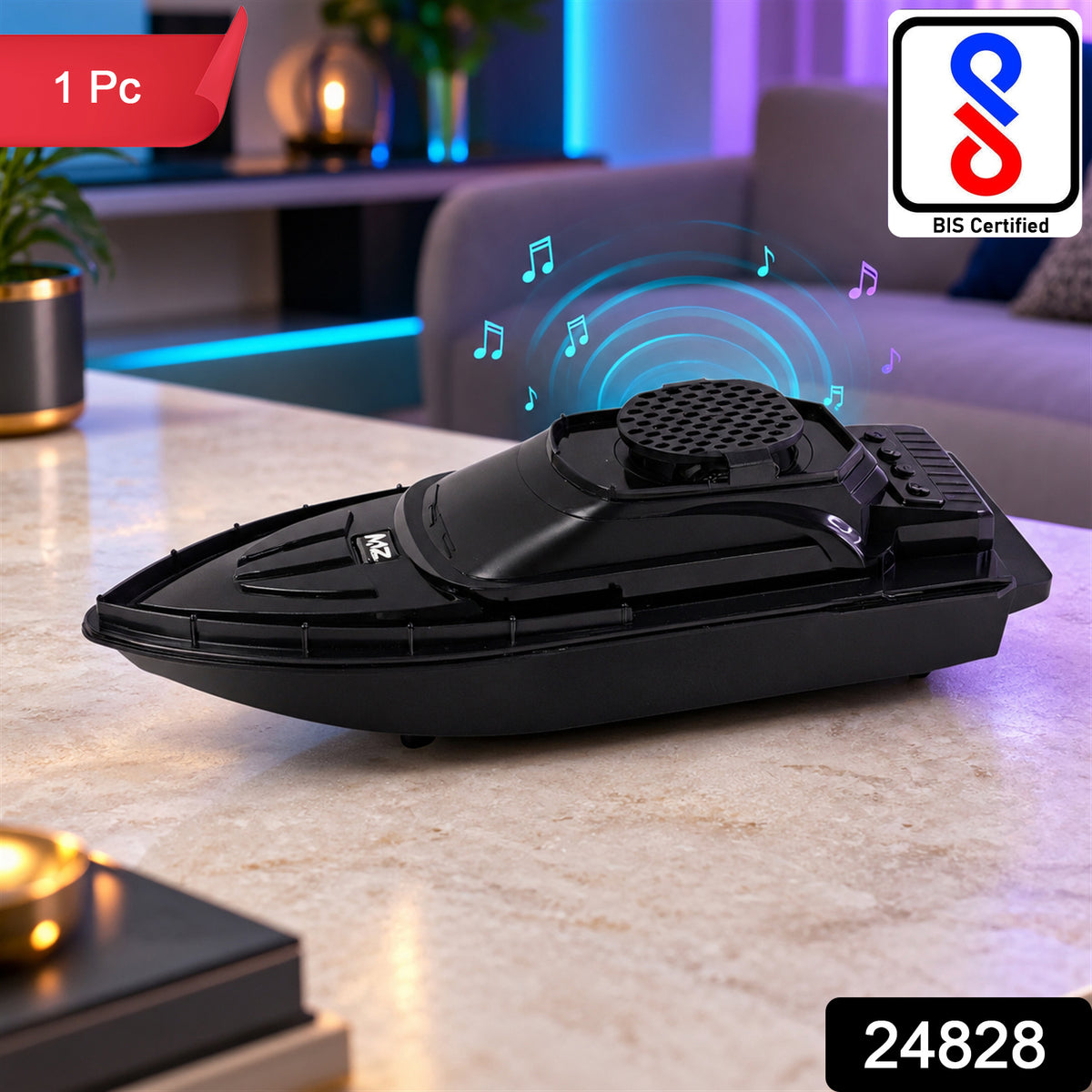 BIS Certified Boat Shape Wireless Bluetooth Speaker with USB and TF Card Playback