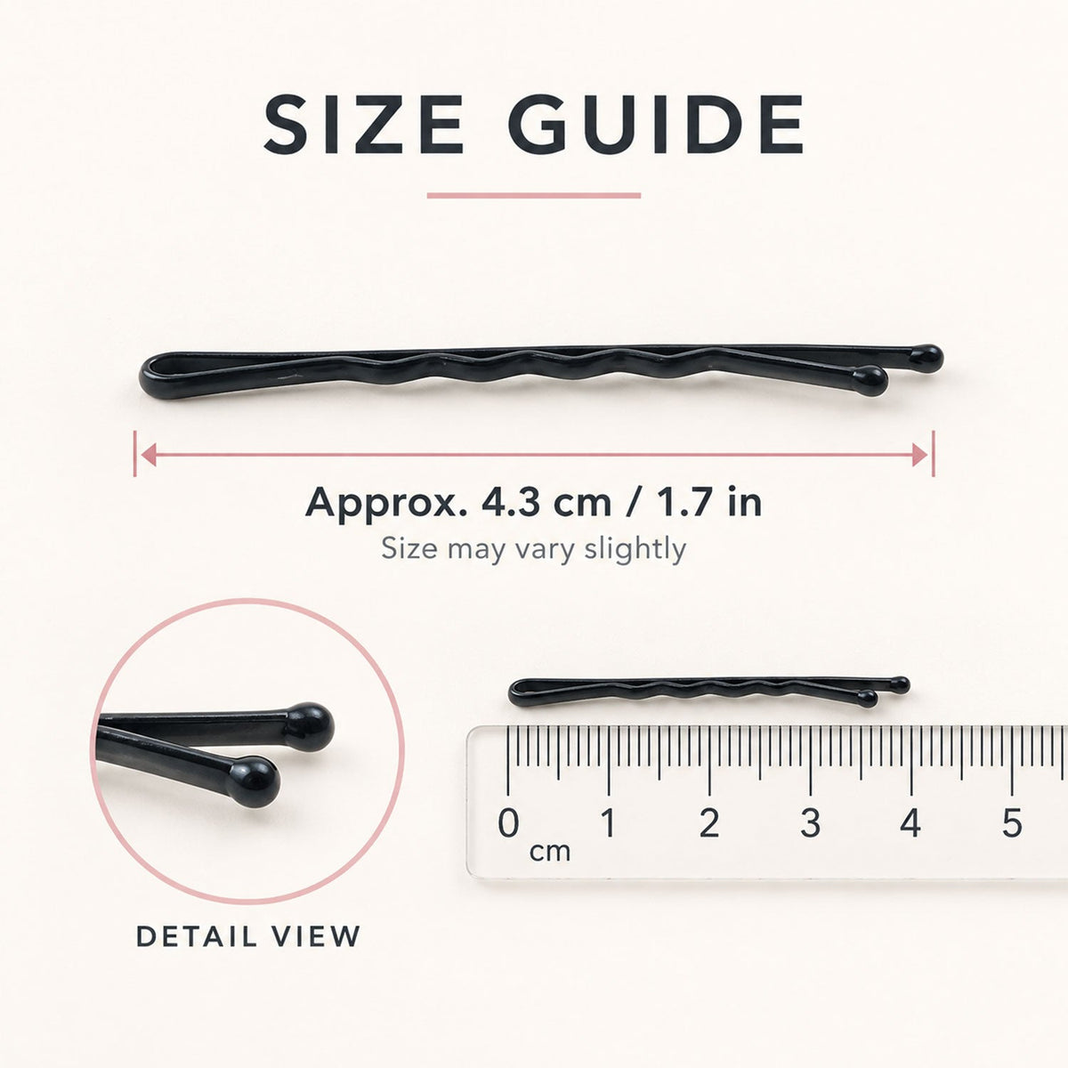 metal hair pins set