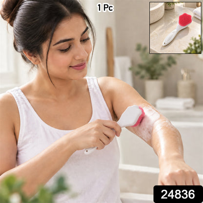 Silicone Face and Body Scrubber, Soft Exfoliating Bath Cleansing Brush (1 Pc)