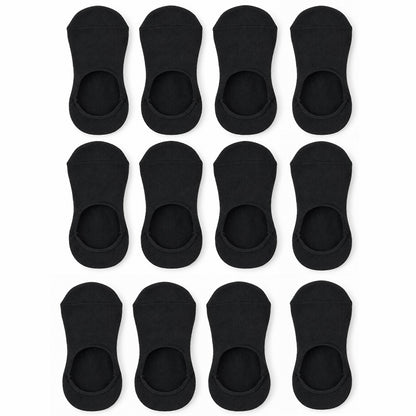 Black invisible loafer socks - white background set