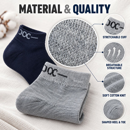 Soft stretchable ankle socks - fabric details