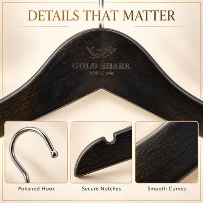 Clothes hangers with metal hooks - product view 03