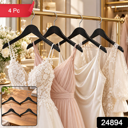 Clothes hangers with metal hooks - SKU and 4 Pc set