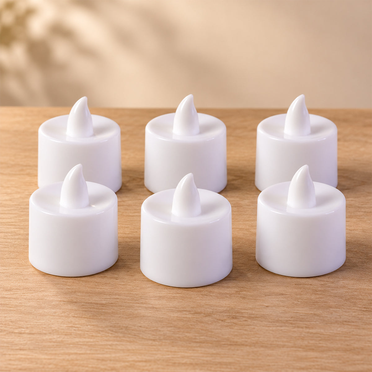 Green flameless LED tealights - product view 03