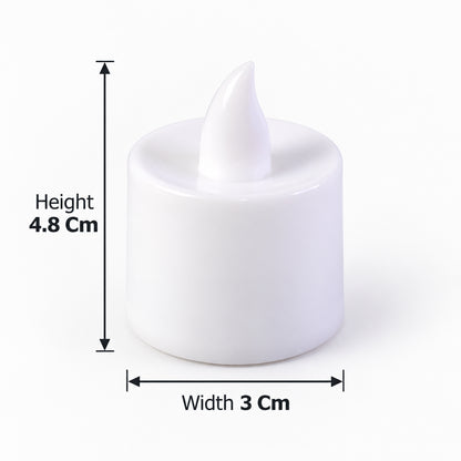 Green flameless LED tealights - dimensions