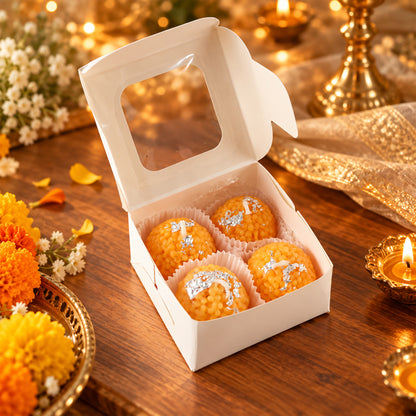 Motichoor laddu design decorative wax candles 09