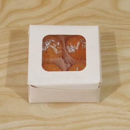 Motichoor laddu design decorative wax candles actual product