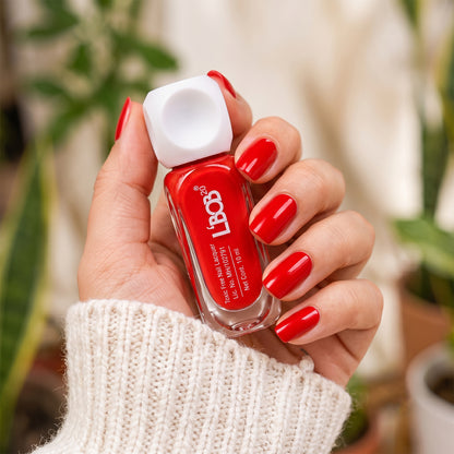 Red glossy nail polish, 10 ML, product view 8
