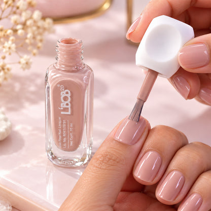 Nude Pink glossy nail polish, 10 ML, product detail view 1