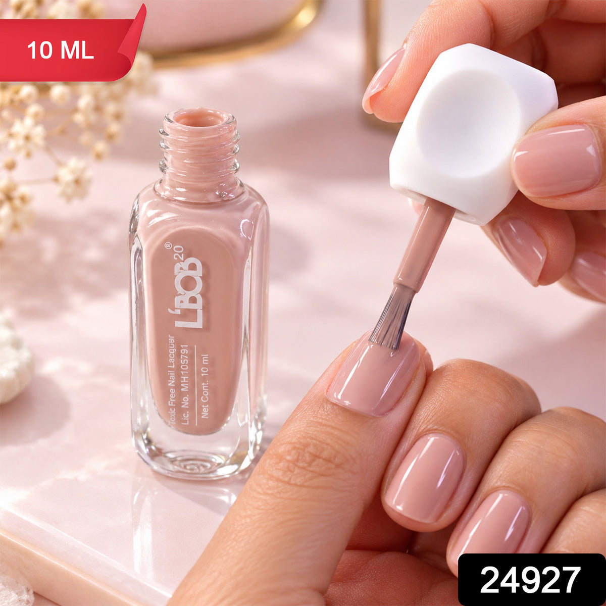 Nude Pink glossy nail polish, 10 ML, supplied SKU photo