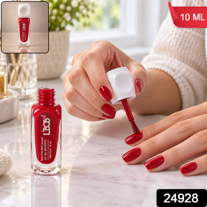 Red glossy nail polish, 10 ML, supplied SKU photo