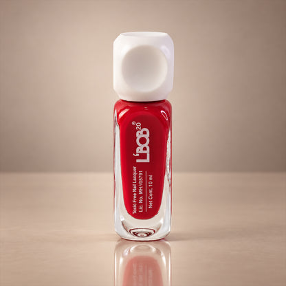 Red glossy nail polish, 10 ML, product detail view 7