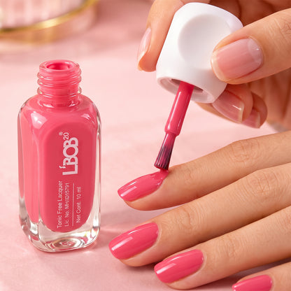 Bright Pink glossy nail polish, 10 ML, product view 3