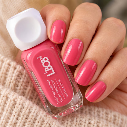 Bright Pink glossy nail polish, 10 ML, product view 9