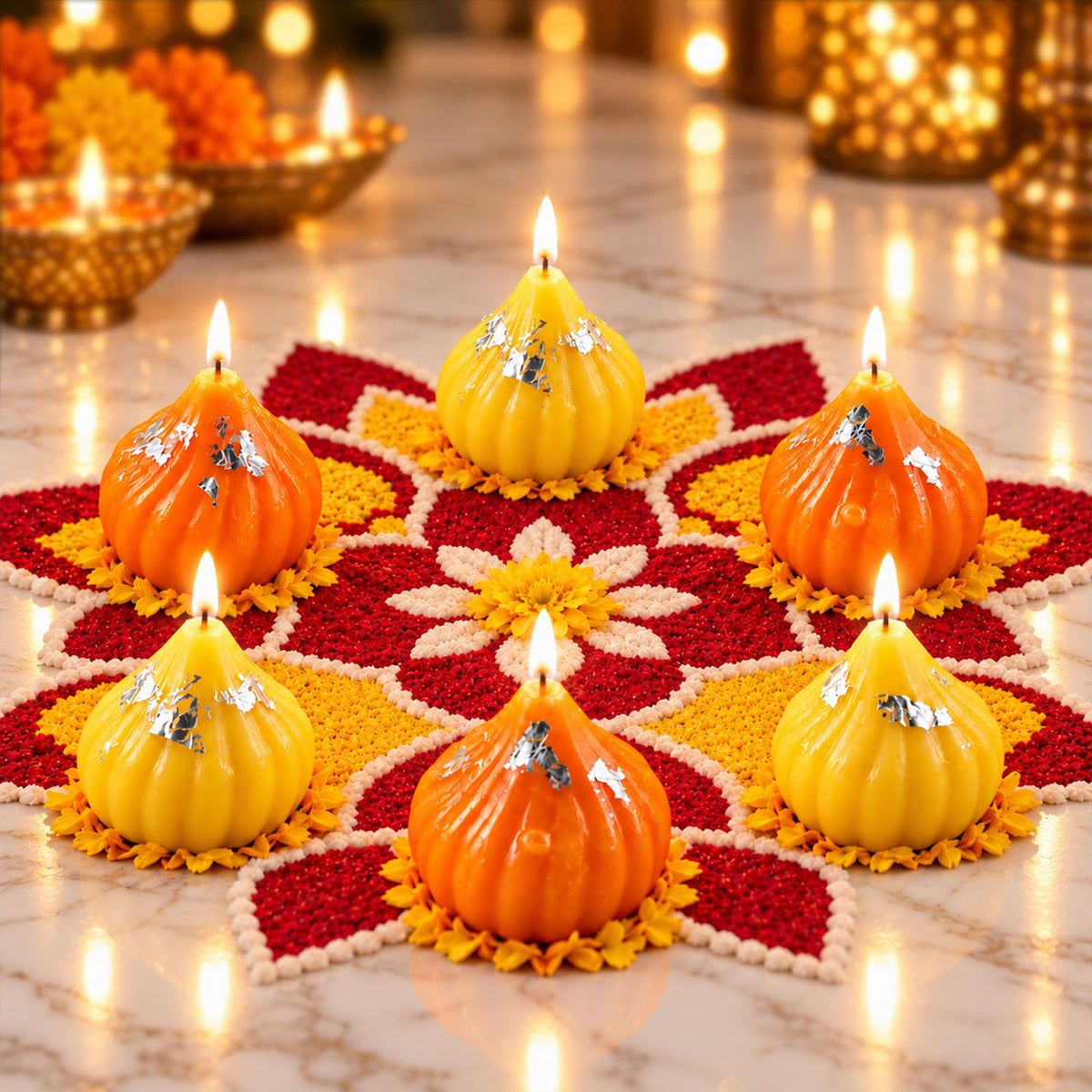 Modak Shape Wax Candles