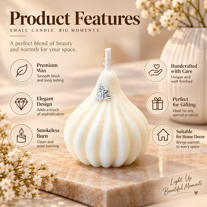 Modak shape decorative wax candles 06
