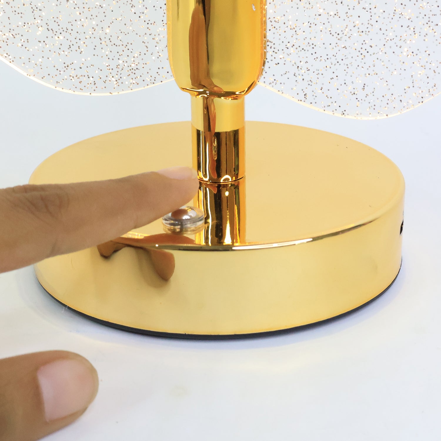 Premium LED Crystal Table Lamp with USB Power