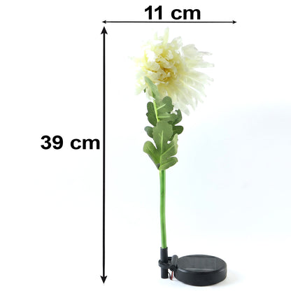 Solar garden flower stake light size 39 cm by 11 cm