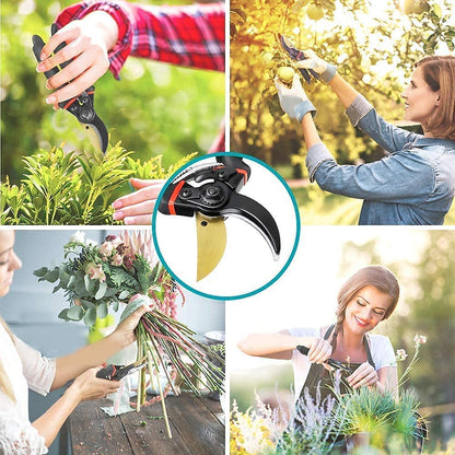 Bypass pruning shear garden use view
