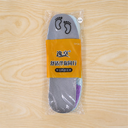 Cushioned shoe insoles plastic packing size 43-44