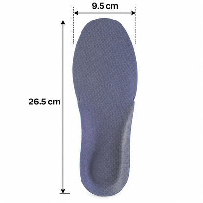 Shoe insoles dimensions 26.5 by 9.5 cm