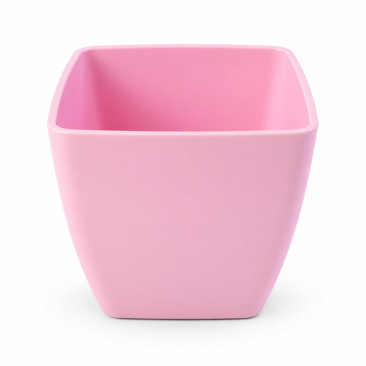 Empty flower pot on white background