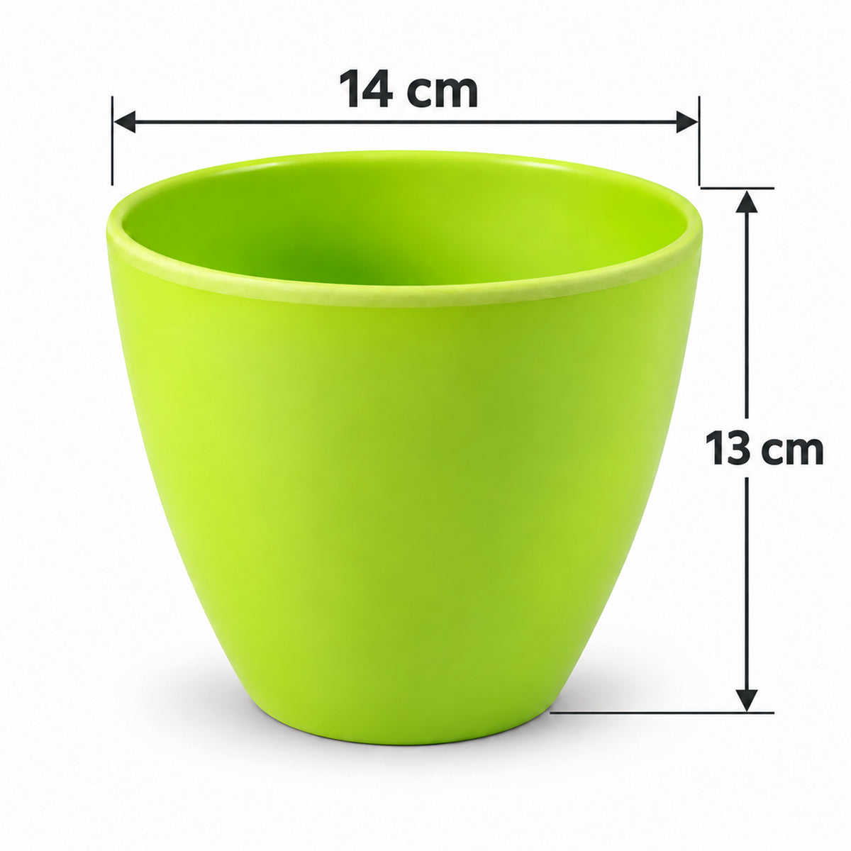 Decorative plastic flower pot dimensions