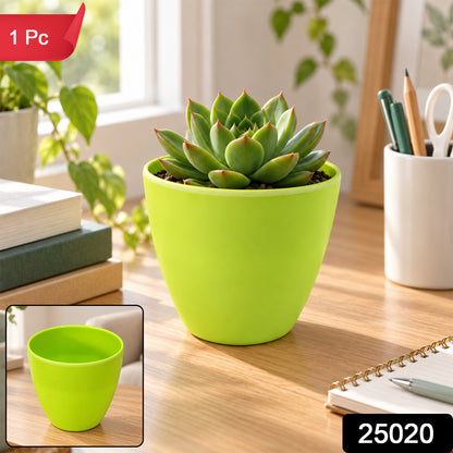 SKU 25020 decorative plastic flower pot one piece