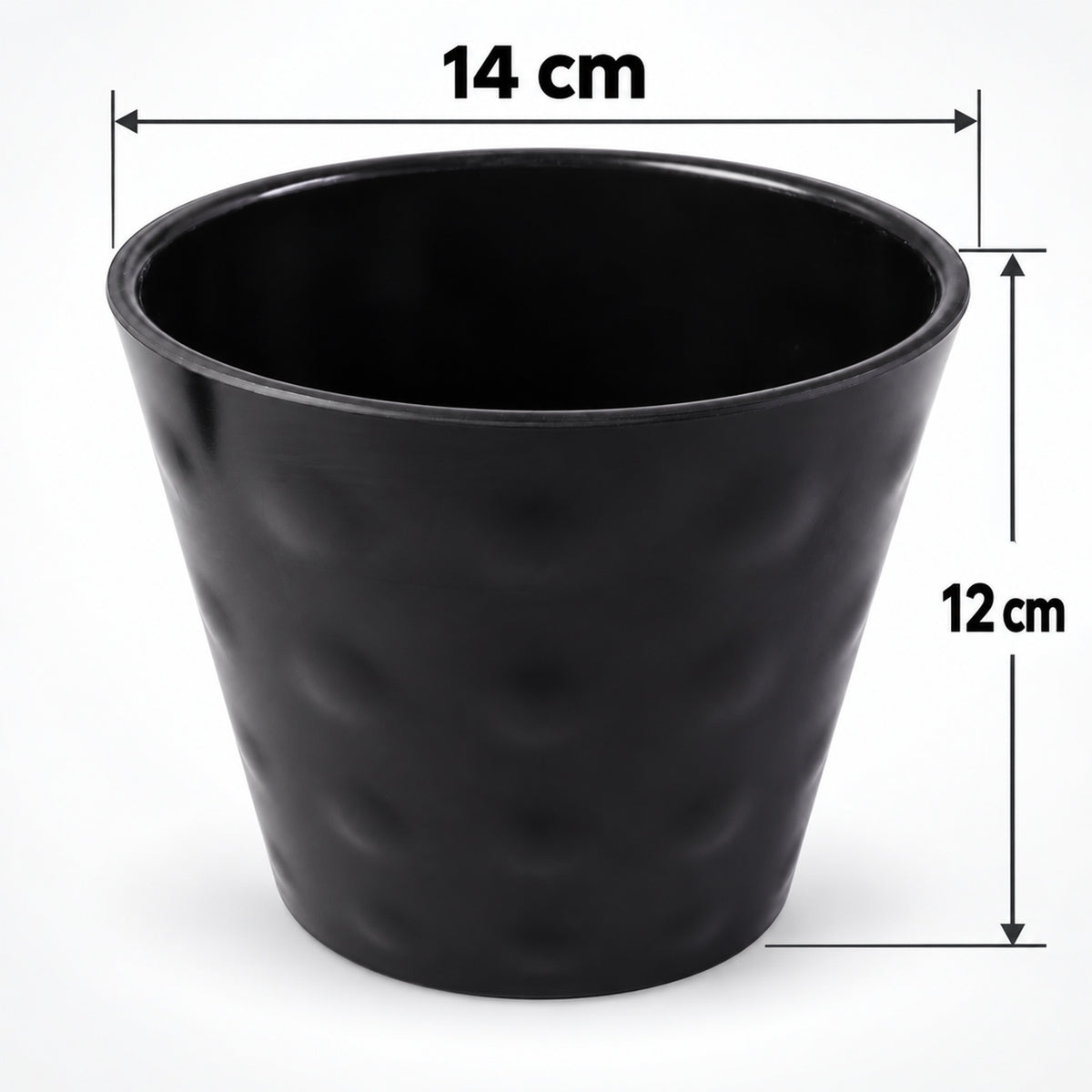 Decorative plastic flower pot dimensions