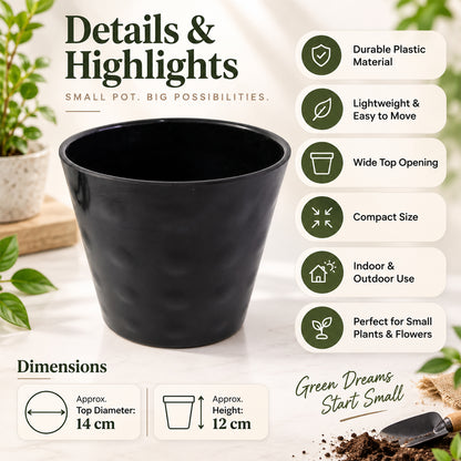 Decorative plastic flower pot product features