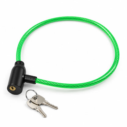 Cable Security Lock on White Background