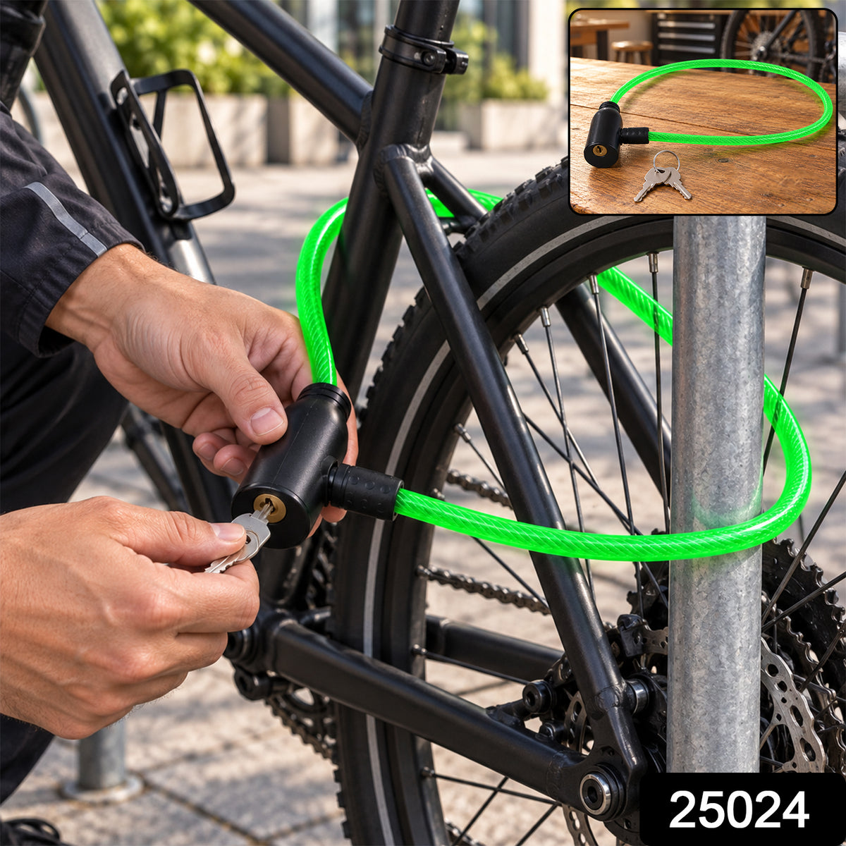 25024 Cable Security Lock with Keys