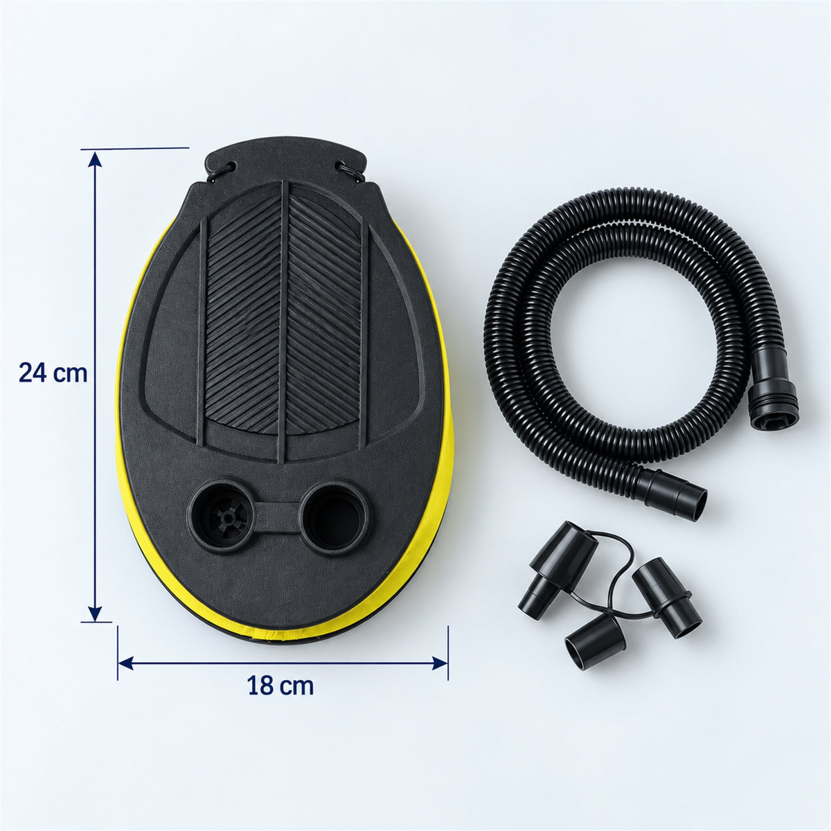 Foot pump dimension reference
