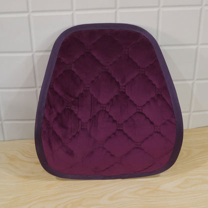 Purple Quilted Car Back Support Cushion