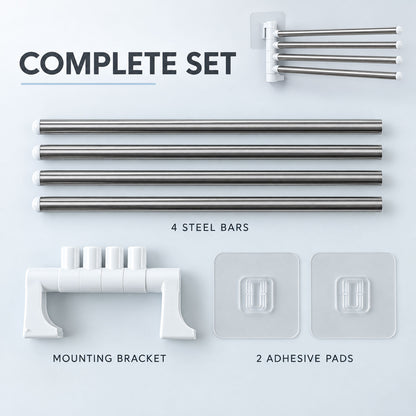 Four bar swivel wall mounted towel rack 06